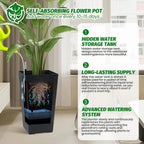 Planters Set Drainage Holes＆Water Level Monitor