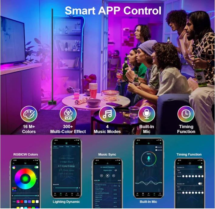 Led Floor Lamps Colorful Night Lights