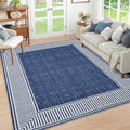 Living Room 9x12 Modern Bordered Accent Foldable