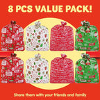 8 Jumbo Goody Gift Bag 44” X 36” With Gift Tags