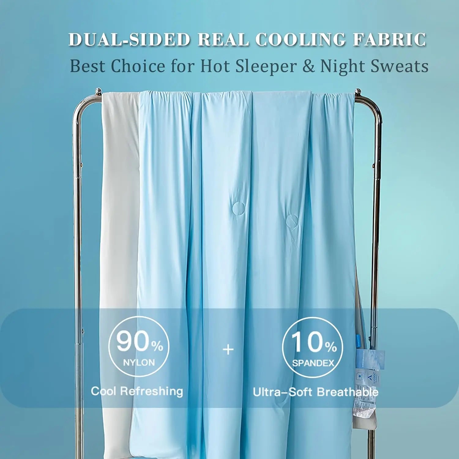 Cooling Comforter Double Sided Cold Spandex Fabric Ice